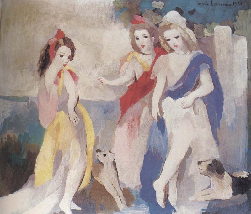 Marie Laurencin Three girl oil painting image